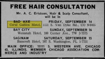 Coral Gables Motel (Apple Creek Inn) - Sep 1962 Ad (newer photo)